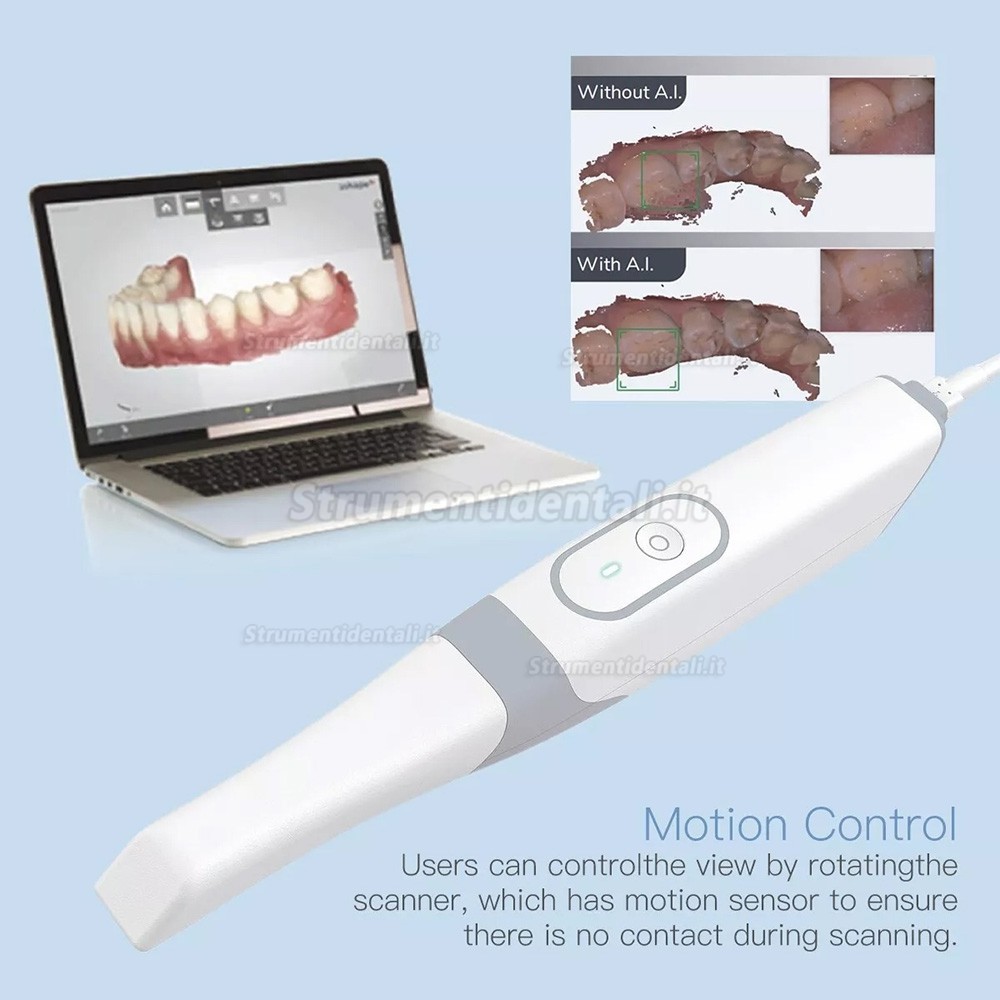 Scanner intraorali INO100, Scanner dentale 3D a colori reali con software